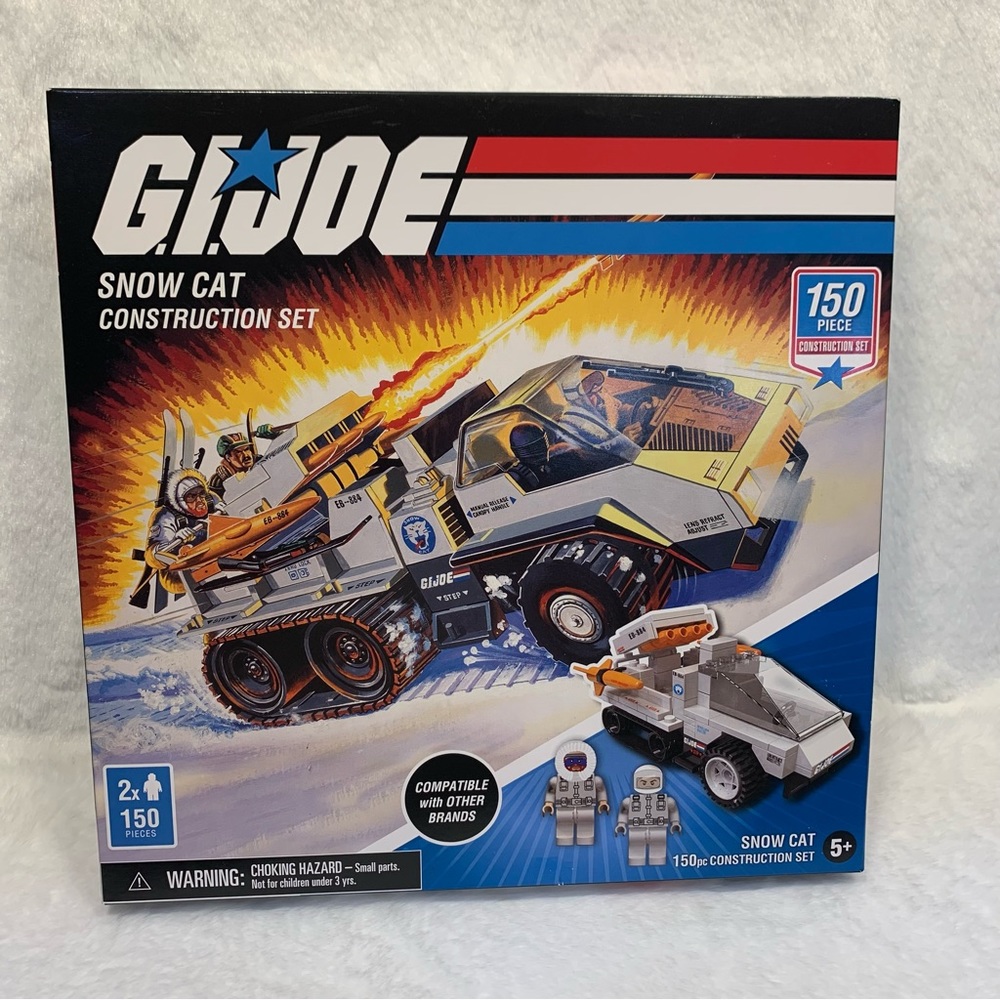 Hasbro G.I. Joe Snow Cat Construction Set 150 Pieces with Mini Figures New